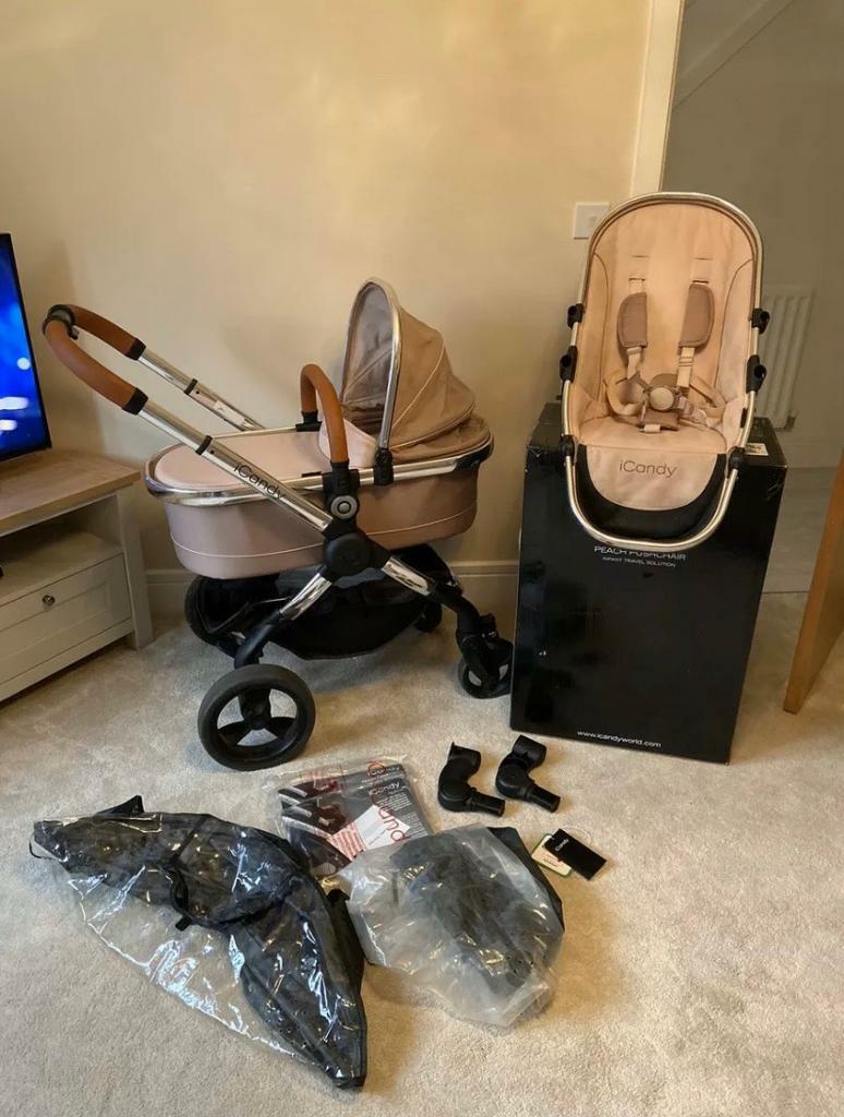 icandy kinderwagen beige